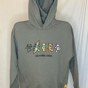 Grateful Dead Gray Hoodie with Dancing Bears